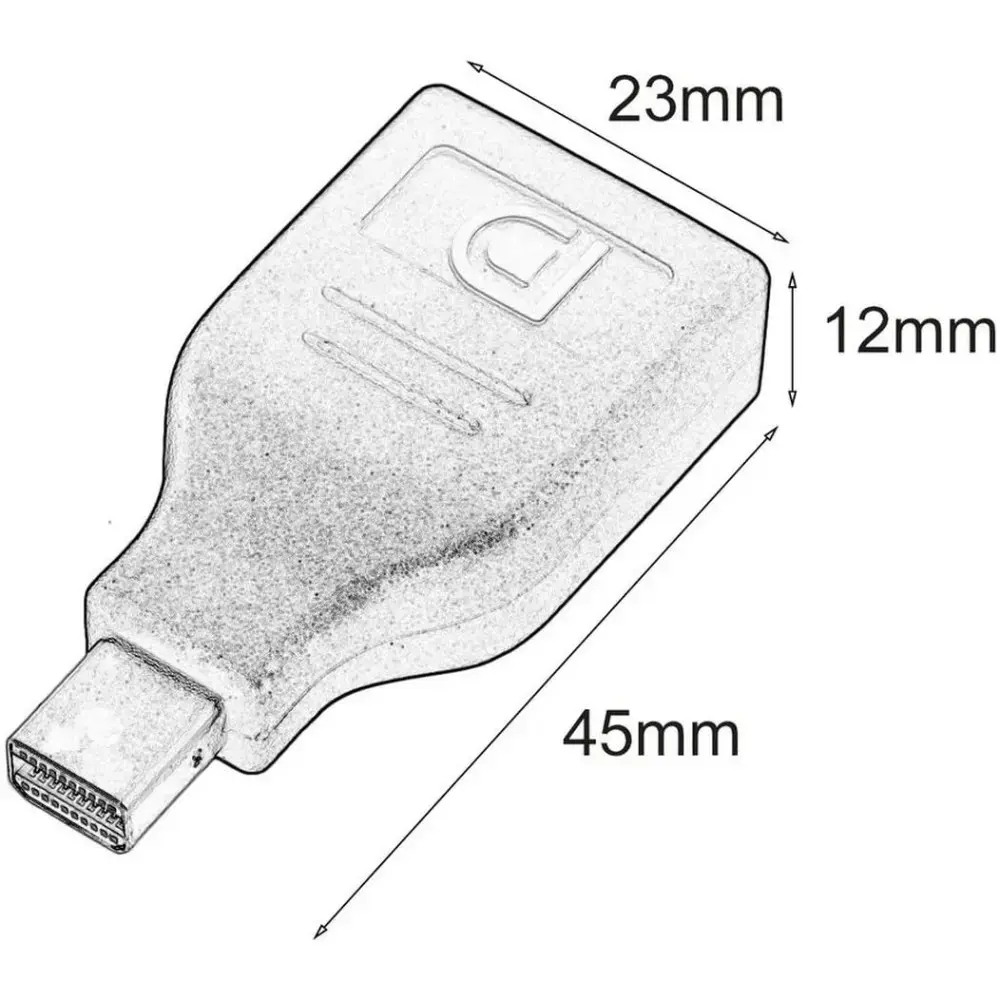 TECHLY IADAP-DP-MDP2 DisplayPort uz Mini DisplayPort Photo 3