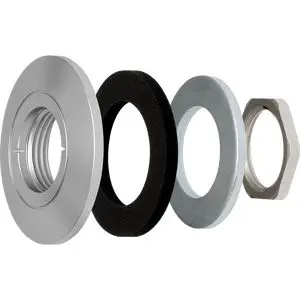 Axis 5507-111 Security Camera Housing Trim Ring for Wired Surveillance Systems in Silver