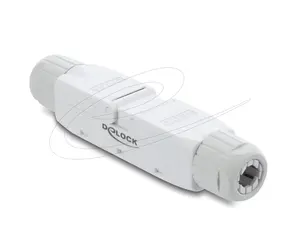 DELOCK cable gender changer LSA — model 91126, LSA to LSA, white