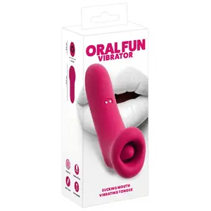 Oral Fun Sucking Mouth Vibrato vibrator by you2toys — silicone lips, 10 vibration modes, 3 suction modes, rechargeable, 14.5×4.2 cm
