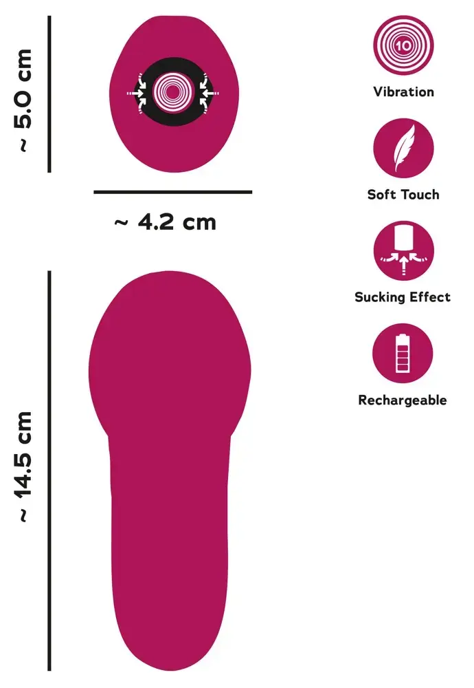 you2toys Oral Fun Sucking Mouth Vibrato вибратор Photo 6
