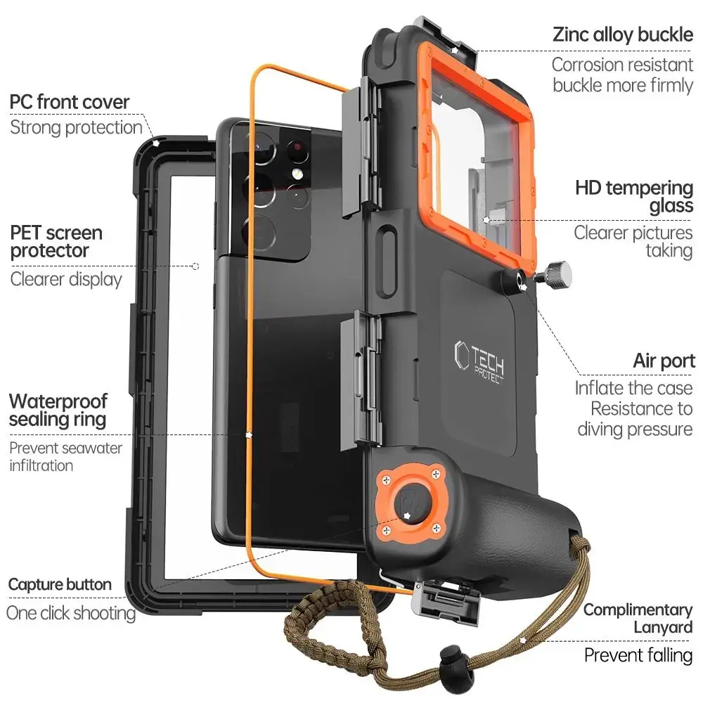 Tech-Protect Waterproof Case 25423-0 IPX8 for 4.7–6.7" Photo 4