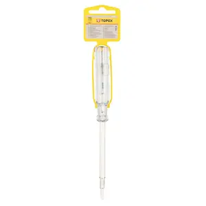 Elektriskās drošības testeris Topex 39D054 — rokas ierīce, dziļums 190 mm, svars 26 g, 1 gab.