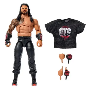 Action figure MATTEL Roman Reigns Series #123 — 6-inch collectible with accessories, plastic, multicolour