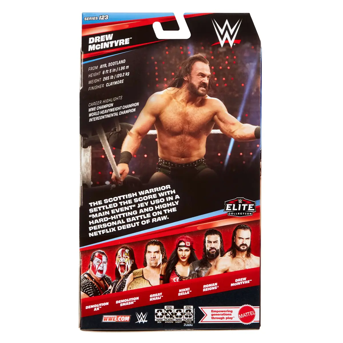 MATTEL WWE Elite Drew McIntyre Sērija #123 — 6 collu figūra Photo 6