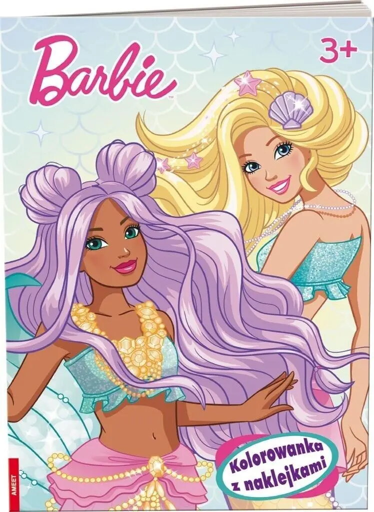 Ameet Barbie krāsojamā grāmata ar uzlīmēm