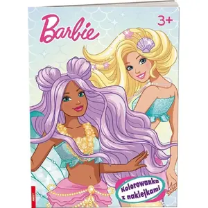 Раскраска с наклейками Ameet Barbie — детская развивающая книга, набор наклеек