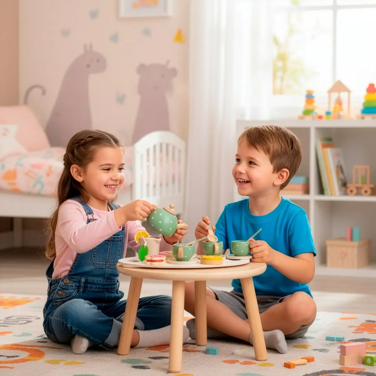 Springos KG0056 wooden breakfast play set Photo 5