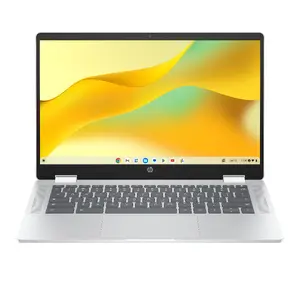 Chromebook convertible HP x360 14b-cd0001na — Intel N200, 14" FHD touchscreen, 8 GB LPDDR5, 128 GB eUFS, Wi‑Fi 6, ChromeOS, Silver