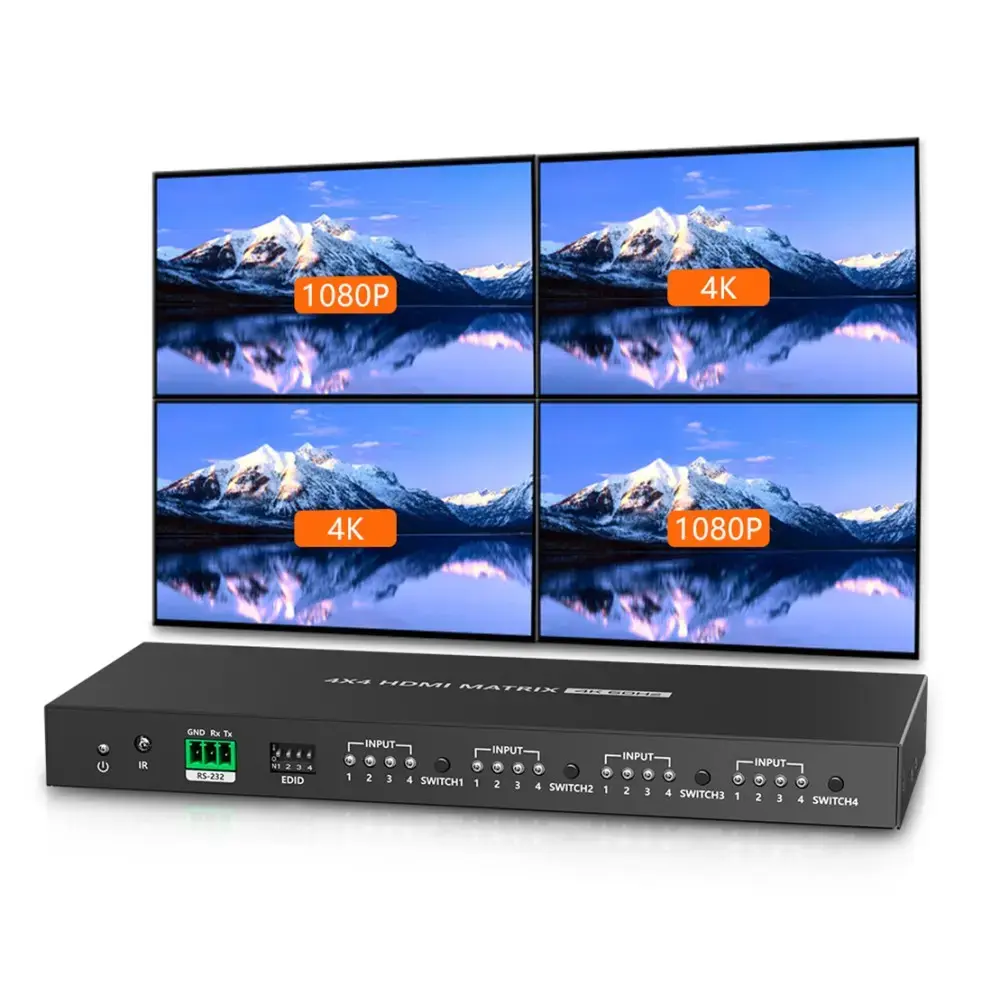 TECHLY IDATA HDMI-MX44 AV matrix switcher 4×4 Photo 2