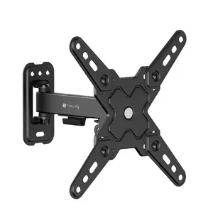 TV wall mount/stand TECHLY ICA-LCD 421 for 33–106.7 cm (13–42") screens, tilt -5–15°, swivel ±60°, VESA 75x75–200x200, 20 kg, black