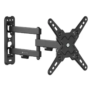 TV wall mount/stand TECHLY ICA-LCD 423 for 33–106.7 cm (13"–42") screens, max 20 kg, VESA 75×75–200×200, tilt -5–15°, swivel ±60°, black