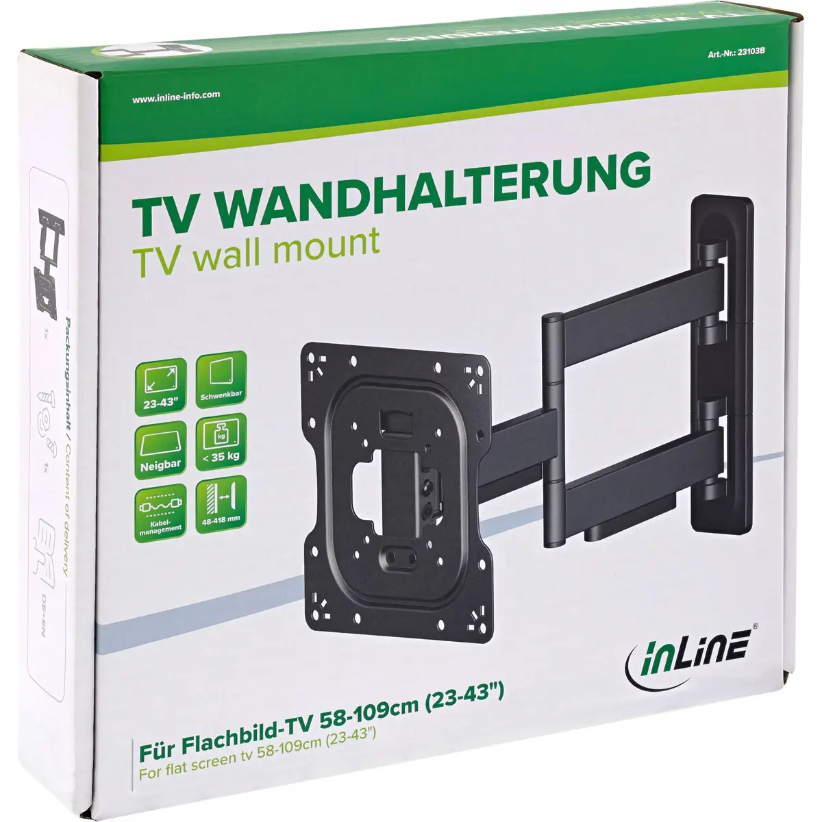 TV mount/stand InLine 23103B Photo 5