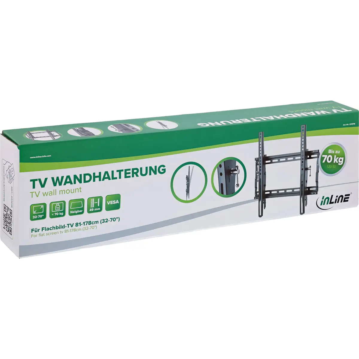 TV stiprinājums/stends InLine 23101B Photo 10
