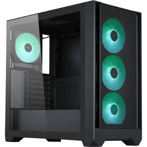 PC case Silentware Flow 110 A-RGB Black — mid-tower chassis, tempered glass side panel