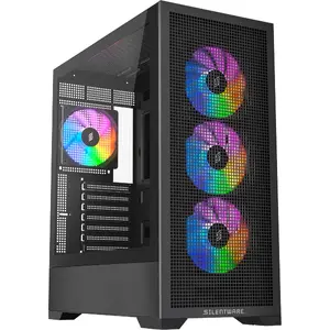 PC case Silentware Core 100 A-RGB Black — model CORE100BLACK, A-RGB lighting, mid-tower form factor