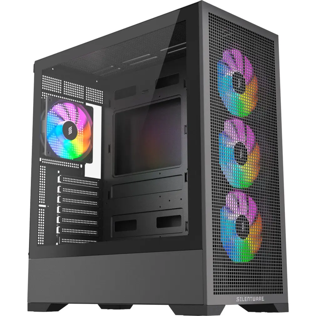 Корпус Silentware Core 100 A-RGB Black Photo 2
