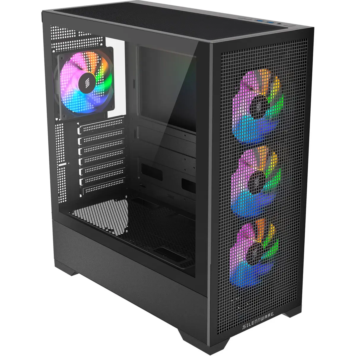 Корпус Silentware Core 100 A-RGB Black Photo 3