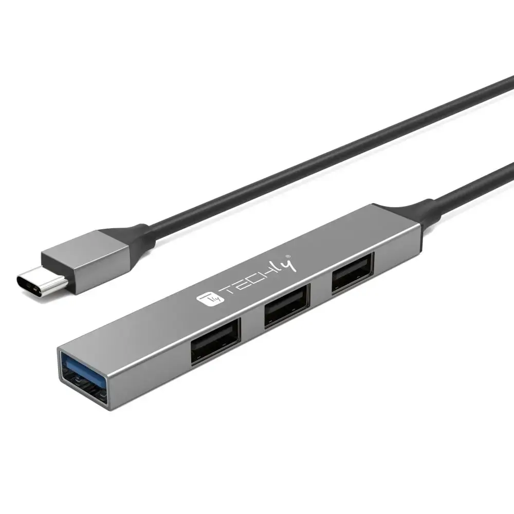 TECHLY IUSB32-HUB4C-3U2SLS USB Type-C док для ноутбука Photo 3