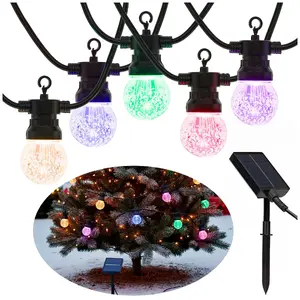 Outdoor LED bulb garland Springos CL1248 — 15 multicolor LEDs, IP44, mains-powered