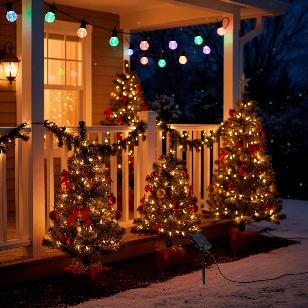 Outdoor LED bulb garland Springos CL1248 Photo 6
