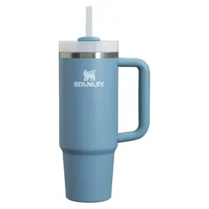 Термокружка STANLEY The Quencher H2.O FlowState Tumbler 0,89 л с соломинкой, сине-фиолетовая