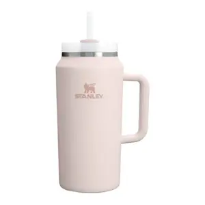 Термос-бутылка STANLEY The Quencher H2.0 Tumbler 1,90 л светло-розовая со встроенной трубочкой