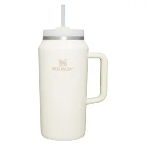 Insulated Thermos Bottle STANLEY The Quencher H2.0 Tumbler 1.90 L — cream