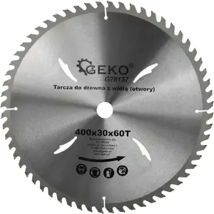 Дисковая пила GEKO G78157 400 x 30 мм, 60 зубьев, с отверстиями (для дерева)