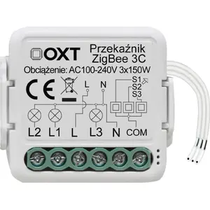 OXT мини-релейный модуль 3 канала ZigBee TUYA — компактный модуль на 3 цепи
