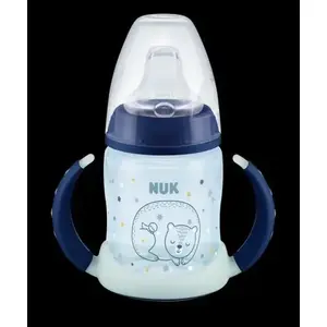 Детская бутылочка Nuk 150 мл светящаяся с ручками модель NUKFC-395