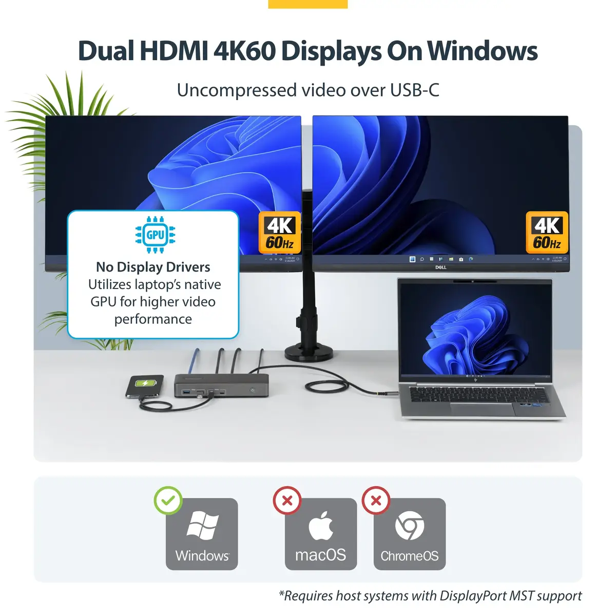 StarTech 196UE-USBC-DOCK Dual-Monitor USB-C Docking Station Photo 8