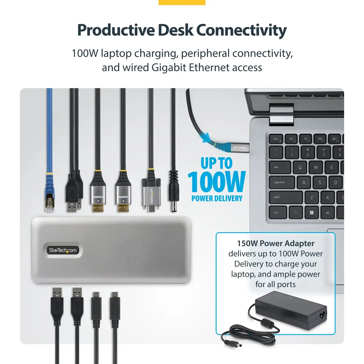 StarTech 196UE-USBC-DOCK Dual-Monitor USB-C Docking Station Photo 9