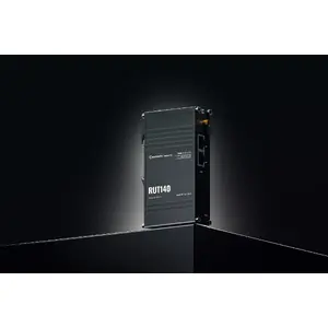 Industrial router Teltonika RUT140 — 2x RJ45 100Mb/s, IP30, MIPS 580 MHz, RP-SMA