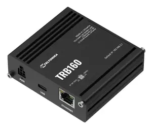 Router TELTONIKA TRB160 4G LTE Cat6 IoT-Gateway, 1x RJ45 10/100/1000 Mbps, external SMA antenna, aluminium IP30
