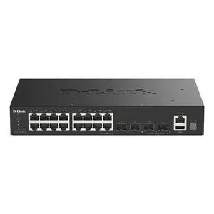 Коммутатор D-Link 20-портовый Gigabit стековый Smart Managed DGS-1530-20/E с 4×10G SFP+, 8×Gigabit RJ‑45, USB 2.0, L2, для стойки