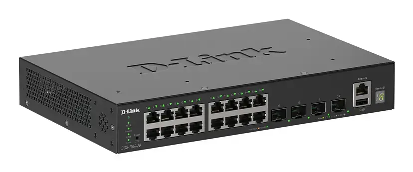 D-Link DGS-1530-20/E 20-портовый Gigabit Smart Managed коммутатор Photo 2