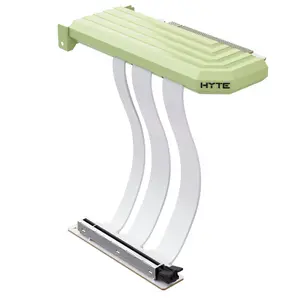 PCIe 5.0 Hyper Riser от HYTE, 20 см, зелёно‑белый (ACC-HYTE-PCIE50-MM)