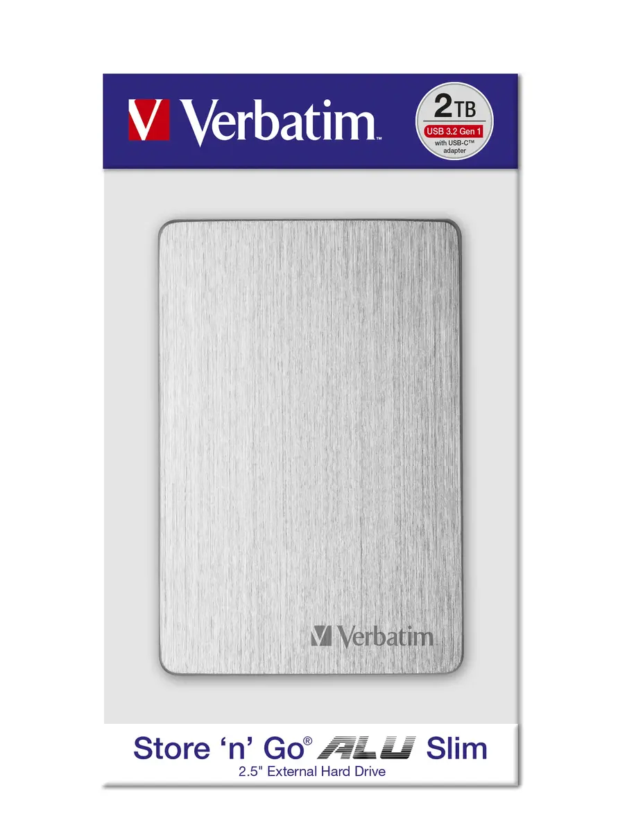 VERBATIM Store 'n' Go ALU Slim 2TB external HDD Photo 8