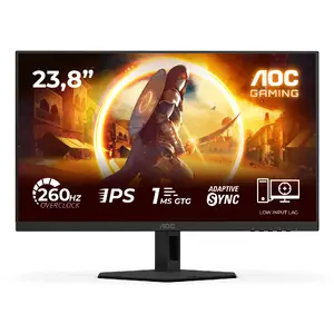 Dators monitors AOC G4 24G4ZRE 23,8" (60,5 cm) Full HD 1920x1080 Fast IPS 1 ms VESA regulējams augstums melns/sarkans