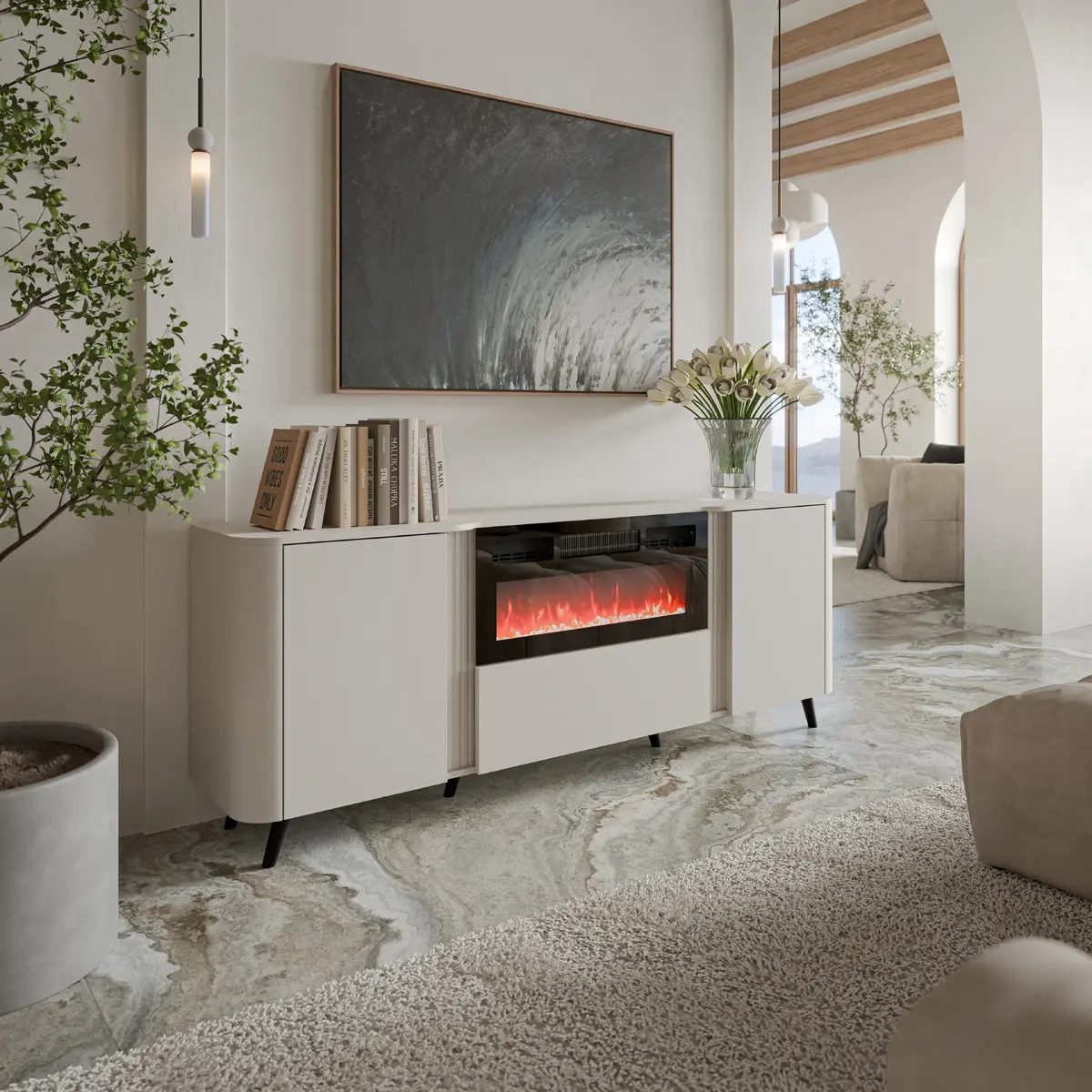 Kumode Cama Meble Volare 200 x 39 x 75 cm Photo 3