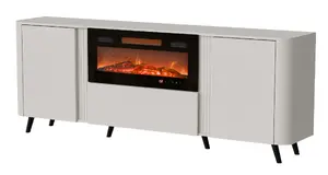 Cama Meble Volare Комод со встроенным электрокамином кашемир ДСП современный стиль