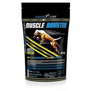 Порошковая добавка для собак GAME DOG Muscle Booster, поддержка мышечной массы, 400 г