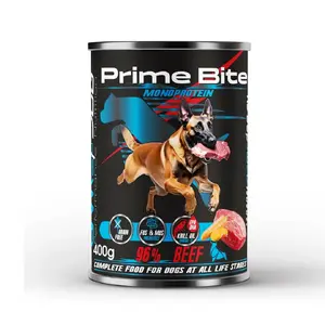 Влажный корм для собак GAME DOG Prime Bite монопротеиновый говядина и морковь 400 г