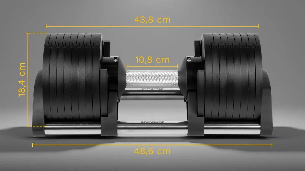 Rebel Active regulējamā čuguna hantele 36 kg Photo 9