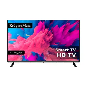 TV Krüger&Matz KM0232-V3 32" (81.3 cm) HD Smart TV, DLED, 1366×768, Wi‑Fi, 3×HDMI, 2×USB, 16 W, VESA 200×200, black