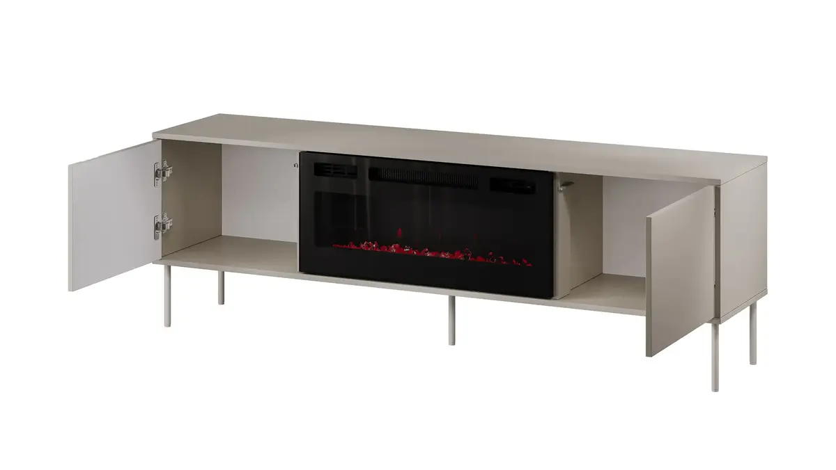 TV kumode ar kamīnu Cama Meble TRESSE 180x40x54,5 Photo 2
