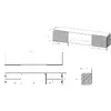 ТВ-тумба Cama Meble LARA 183×35×37 см Photo 4