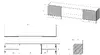 TV skapis Cama Meble LARA 183x35x37 cm Photo 4
