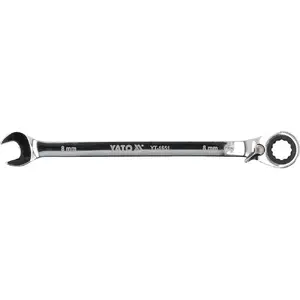 Ratchet wrench YATO YT-1653, chromium-vanadium steel, 10 mm, 1 ratchet head, stainless steel